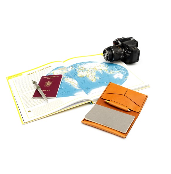 Passport/notebook wallet Bordeaux